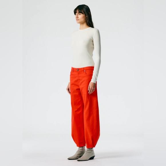 Tibi Brancusi Jean, Red, Sz 28, NWT - Picture 3 of 8